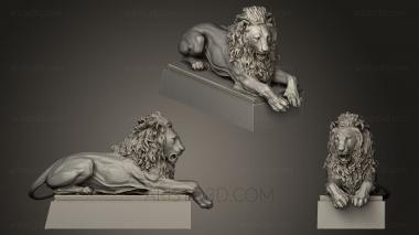 Figurines lions tigers sphinxes (STKL_0167) 3D model for CNC machine